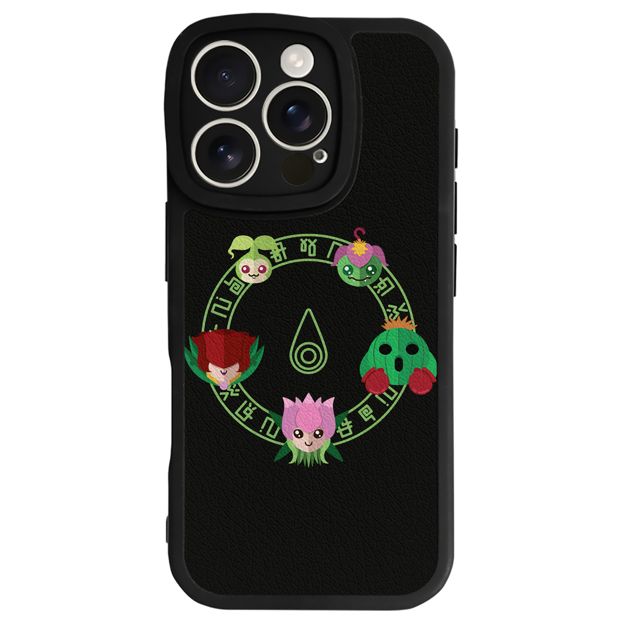 （画像用） Digimon デジタルモンスター/デジモン 【iPhone 16シリーズ対応】シリコンスマホケース（レザー調） 材質：シリコン